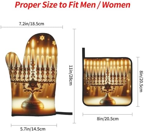 HEAT-RESISTANT OVEN MITS for Cooking and Baking