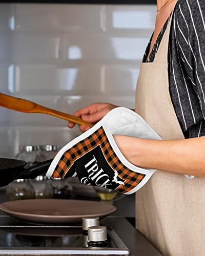 Halloween Buffalo Check Pot Holder Set of 5