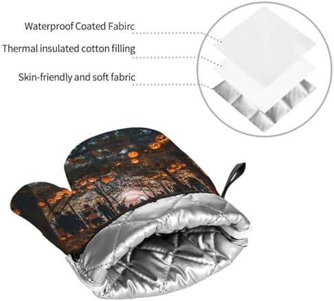 Halloween Trick or Treat 4-Piece Oven Mitt Set