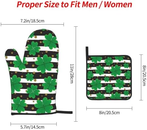 St Patricks Day 3 Piece Oven Mitt Set