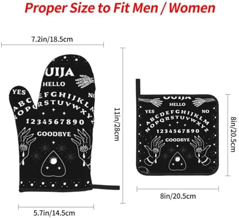 Spectral Wiccan Ouija Board Planchette Set of 4 BlackGrey