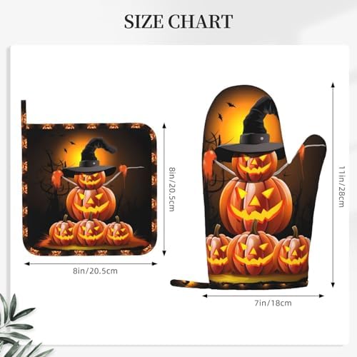 Halloween Oven Mitts Pot Holders