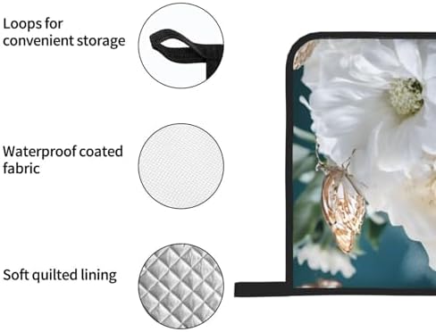 Heat-Resistant Oven Mitt Pot Holder 4-Piece Set