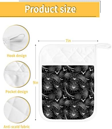 Halloween Pot Holders with Pocket for Kitchen