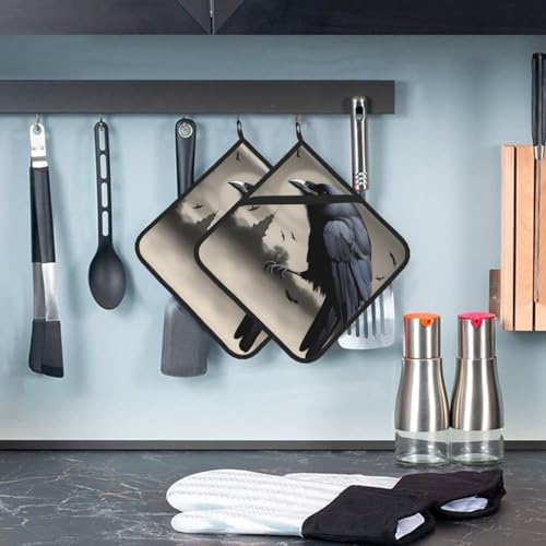 BBQ Potholders Set - Heat Resistant for Vulnerable Hands 2-Pack