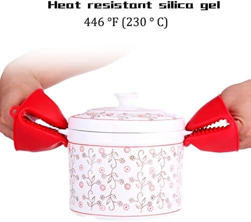 NEPAK 4 Pairs Silicone Oven Mitts