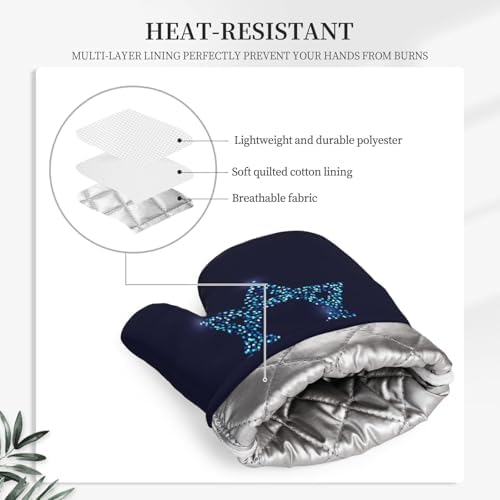 Happy Hanukkah Silicone Oven Gloves