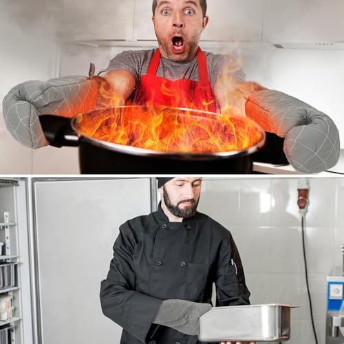 High-Quality Heat-Resistant 17 Oven Mitts for Kitchen Use