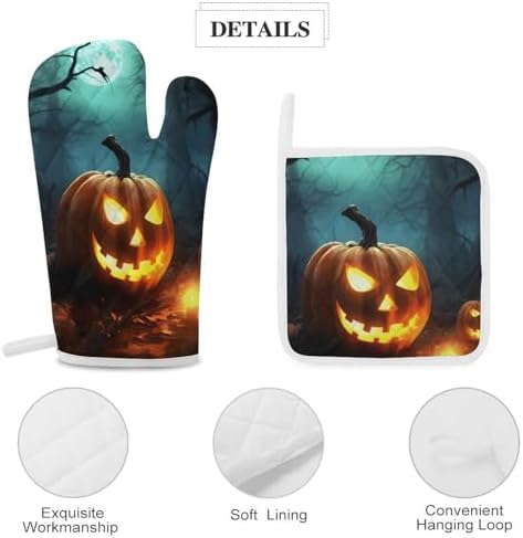 Heavy Duty Oven Mitts Pot Covers Set for Kitchen Use