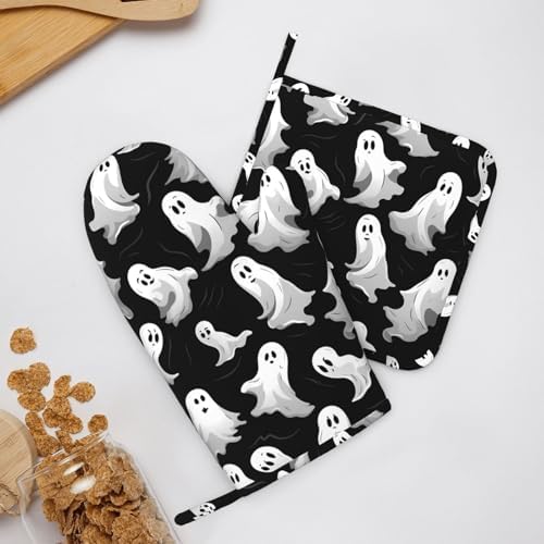 Halloween Silicone Oven Mitts Set