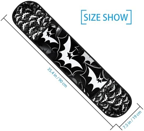 Gublec Halloween Bats Double Oven Mitt Heat-Resistant Oven Mitts for Cooking