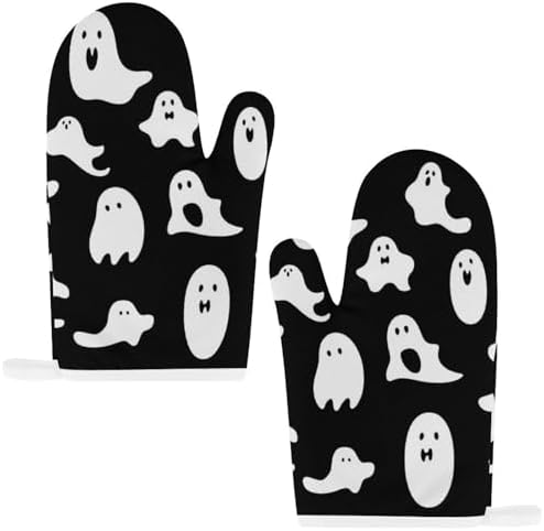 Scarecacked Halloween Goth Oven Mitts Coasters Set