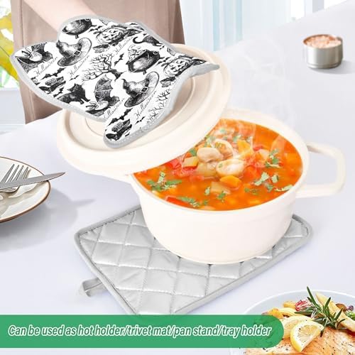 Custom Halloween Cat Pumpkin Hot Pan Holders
