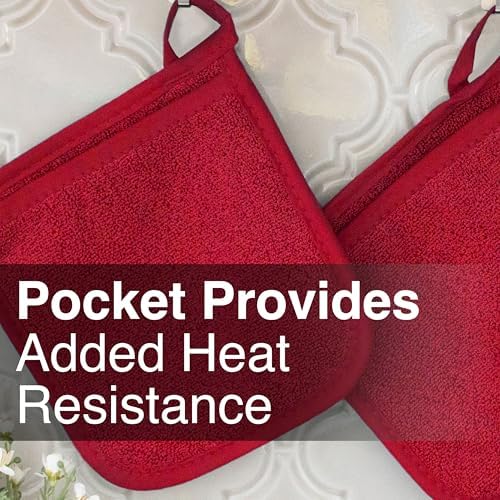 100 Cotton Terry Pocket Mitt heat resistant