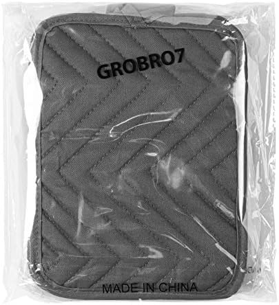 GROBRO7 5Pack Cotton Potholders Heat Resistant Grey