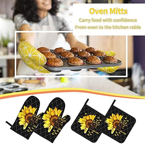 Happy Camper Oven Mitts Set