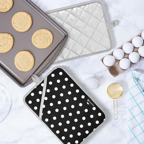 Dalzium Potholder Polka Dots Set Heat-Resistant