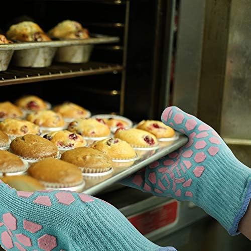 Durable Heat-Resistant Oven Mitts for Grilling Cooking