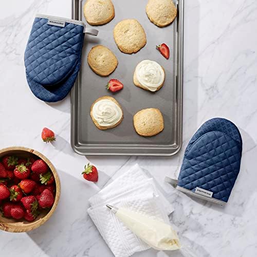 Durable Heat-Resistant Microfiber Oven Mitts for KitchenAid