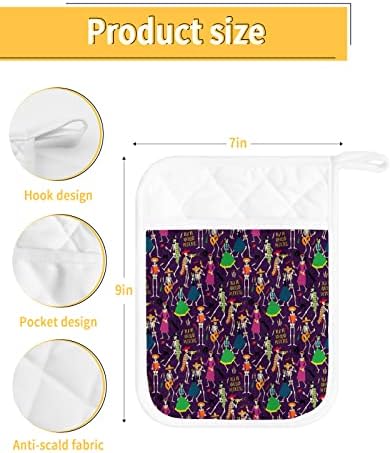 JasmineM Happy Halloween Pot Holders Set of 5