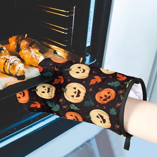 Cute Pumpkins Halloween Oven Mitts Potholders