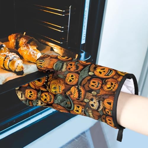Halloween Treat Aglebo Oven Mitts Pot Holders Set of 2