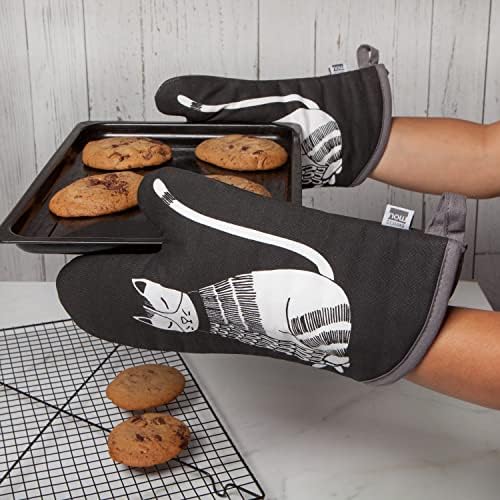 Now Designs Basic Oven Mitt Heat-Protected Purr Party 2 Count