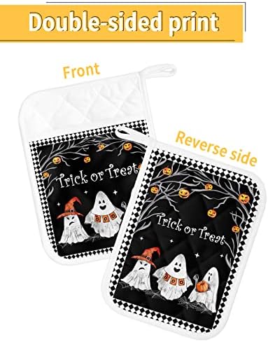 Halloween Ghost Punkpkin Pot Holders