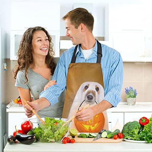 Halloween Ghosts Oven Mitts Pot Holders Set Trick or Treating Stats