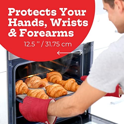 Big Red House Silicone Oven Mitts Set