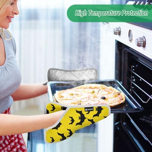 Insulated Potholders Set Non-Slip Kitchen Pots with Pockets Heat Resistant 7x98in