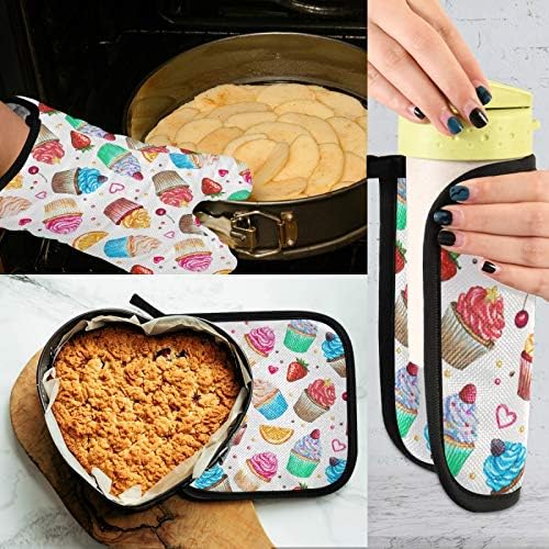 Aflyko Heat Resistant Oven Mitt Potholder Set