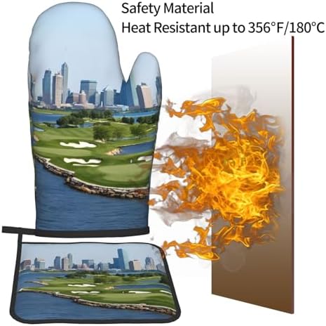 Premium Heat-Resistant Oven Mitt Set