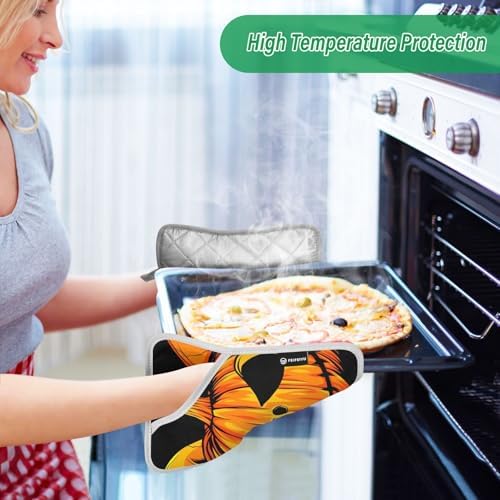 Halloween-small pumpkin skeleton heat-resistant pot holders kitchen mitts