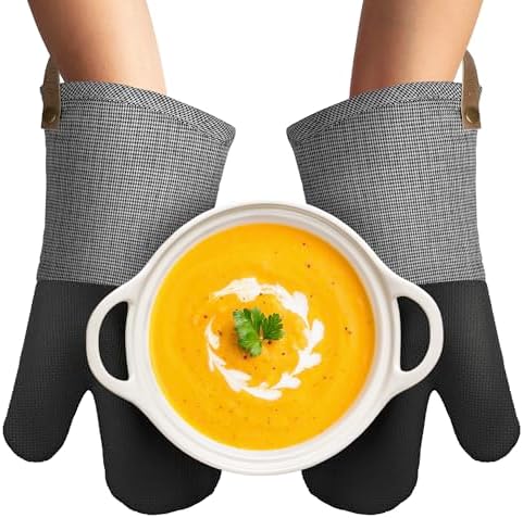 Heat-Resistant Oven Mitts for Safe Cooking Baking