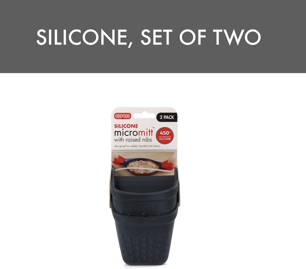 DExas Heat-Resistant Silicone Oven Mitts