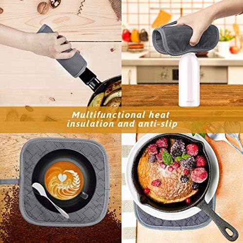 Tormays 4Pcs Oven Mitts Set with Heat Resistance and Non-Slip Design