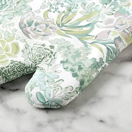 Martha Stewart Succulents Oven Mitt 2-Pack Heat-Resistant