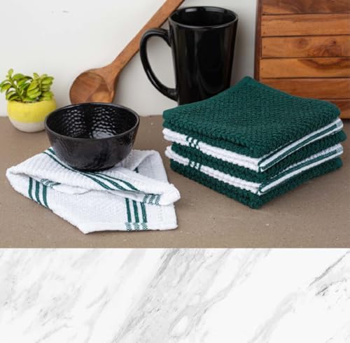 Lane Linen 16-Piece Kitchen Towel Set - Green