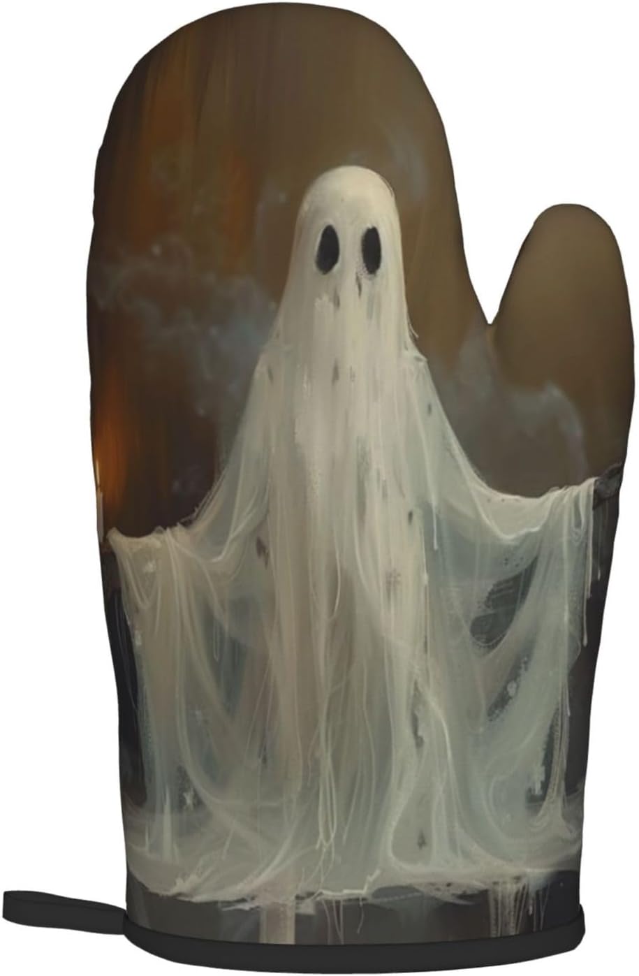Gjieliness Halloween Ghost and Candle Oven Mitts Set