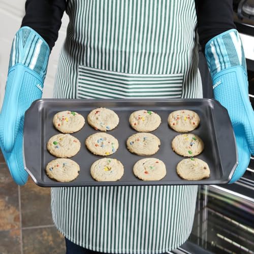 Alselo Oven Mitts Heat Resistant Silicone for 550 Degrees