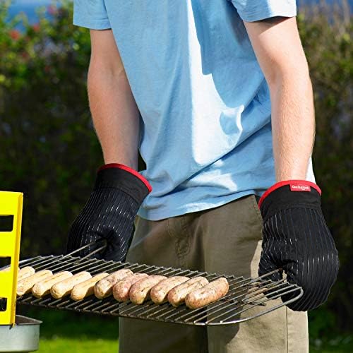 Safe Heat-Resistant Oven Mitts Set