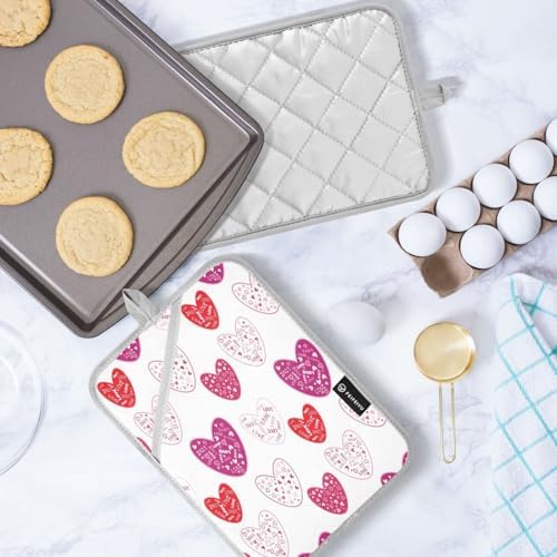 Heart Word Love 2-Pack Pot Holder Set