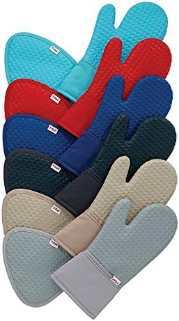 T-Fal Silicone Oven Mitt Set 2 Pack Sand