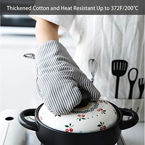Safe Heat-Resistant 4-Piece Oven Mitts Pot Holders for Kitchen Use