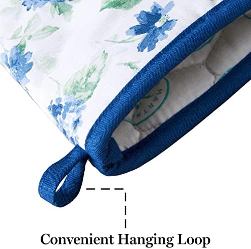 Martha Stewart Amber Floral Oven Mitt Set 2 Pack