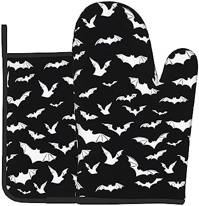 Oven Mitt Pot Holder Set for BBQ Cooking