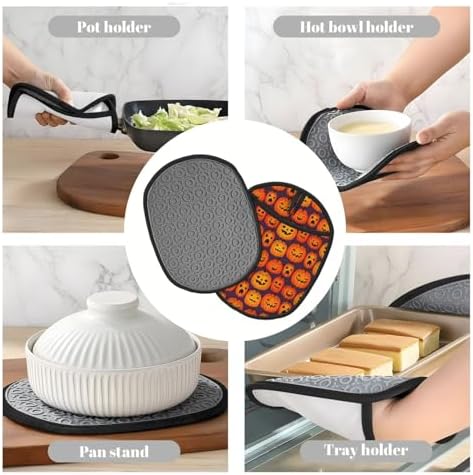 Halloween Funny pumpkin _Ghost_ Silicone Pot Holders
