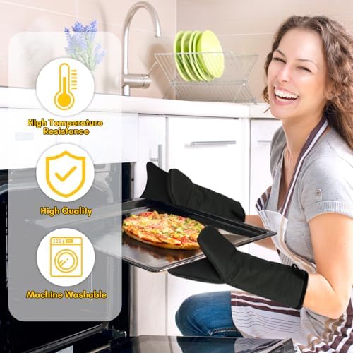 Oven Mitts for Kitchen Fun Heat Resistant Cat Mitts Set