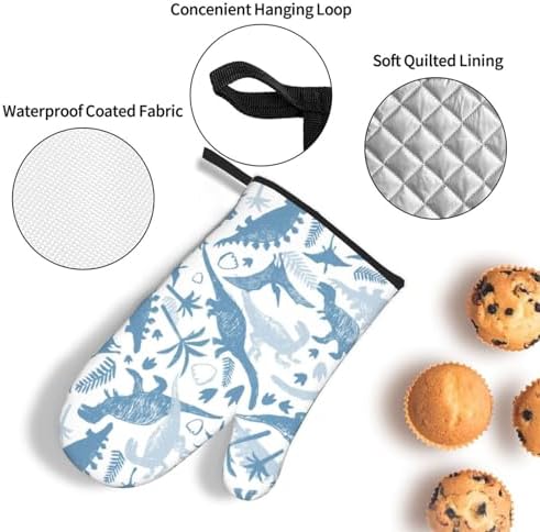 Dinosaur Oven Mitt Set with Pot Holders